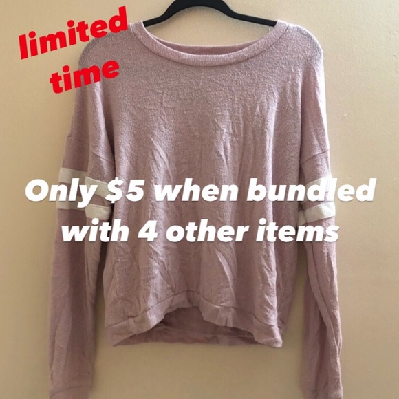 Tops - 5/$25 Dusty pink sweatshirt